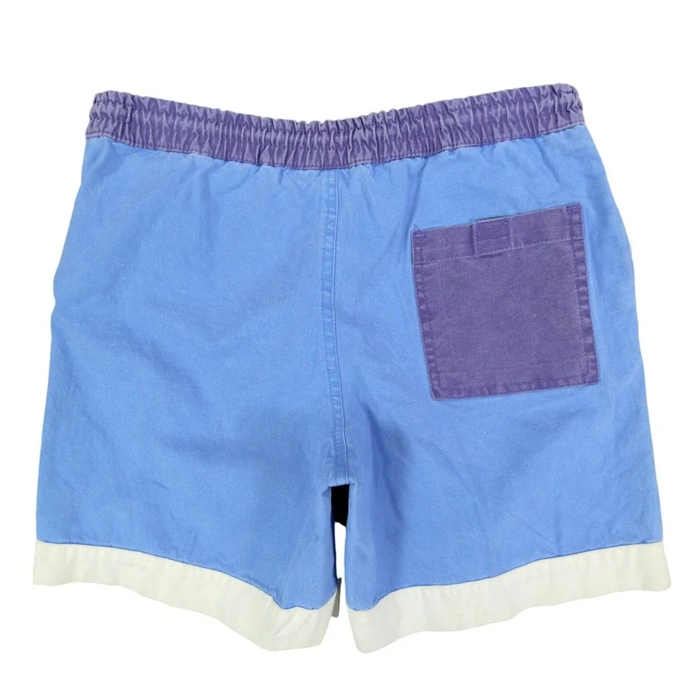 Generation One Vintage 90s Swim Trunks Boys L 14-16 Blue Cotton NWT